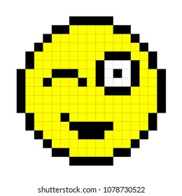 Pixel Art Facile Smiley Iphone