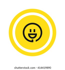 smiley and plug. vector icon