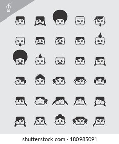 smiley portrait character collection