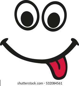 Smiley with red tongue