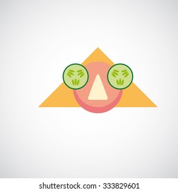 Smiley sandwich - face icon - food vector icon - ham sandwich