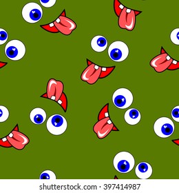 Smiley seamless pattern