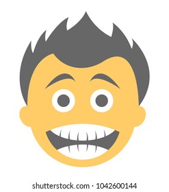 
A smiley showing big grin expression
