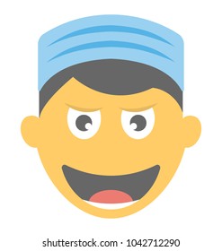 
A smiley showing big grin expression
