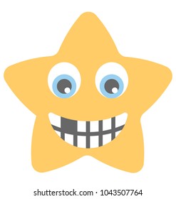 
A smiley showing nerdy face
