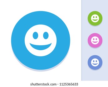 Smiley - Simple Icons. A minimalistic vector icon.