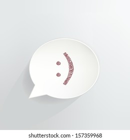 Smiley Speech Bubble Icon