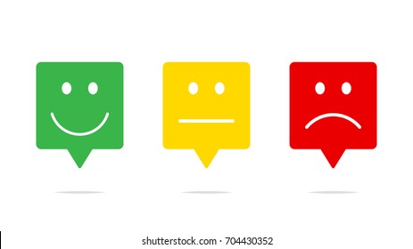 Smiley square speech bubble vector