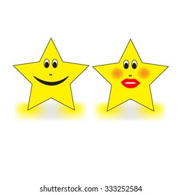 Smiley of stars.