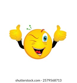 The Smiley stickers vector design 