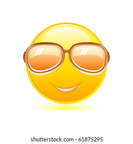 smiley with sunglasses