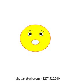 smiley surprise expression surprise icon vector eps10