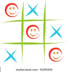 smiley tic tac toe game