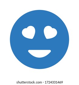 smiley vector glyph color icon 
