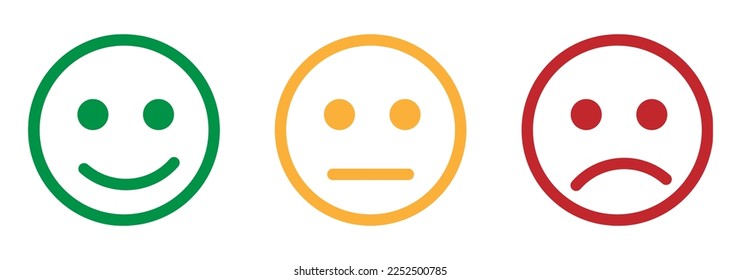 Conjunto de iconos gráficos vectoriales sonrientes 