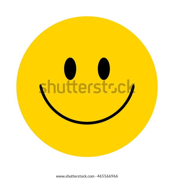 Smiley Vector Happy Face Stock Vector (Royalty Free) 465566966