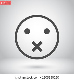 smiley vector icon 10 eps