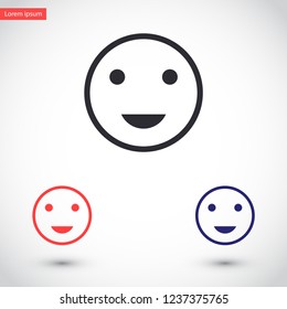 smiley vector icon 10 eps