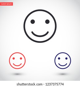 smiley vector icon 10 eps