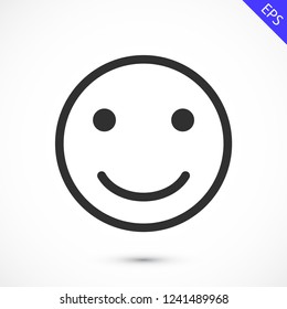 smiley vector icon 10 eps