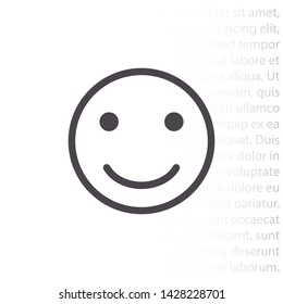 smiley vector icon 10 eps , Lorem ipsum Flat design