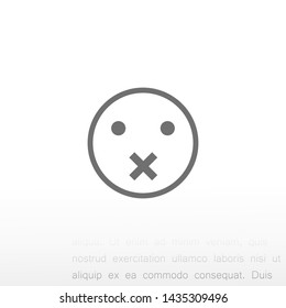 smiley vector icon 10 eps , Lorem ipsum Flat design