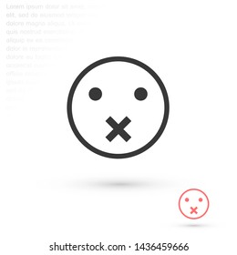 smiley vector icon 10 eps , Lorem ipsum Flat design