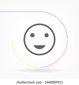smiley vector icon 10 eps , Lorem ipsum Flat design