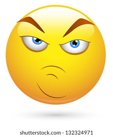Smiley Vector Illustration - Attitude Face