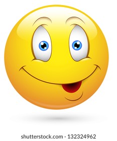 Smiley Vector Illustration - Charming Face