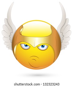 Smiley Vector Illustration - Cherub Angel