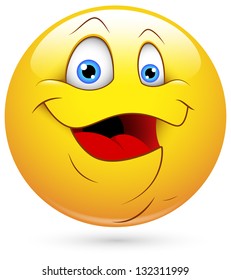 Smiley Vector Illustration - Fat Face