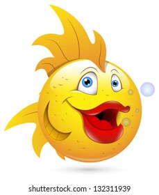 Smiley Vector Illustration - Fishy Face
