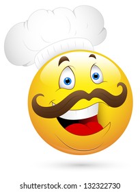 Smiley Vector Illustration - Happy Chef