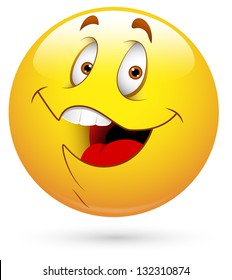 Smiley Vector Illustration - Happy Face