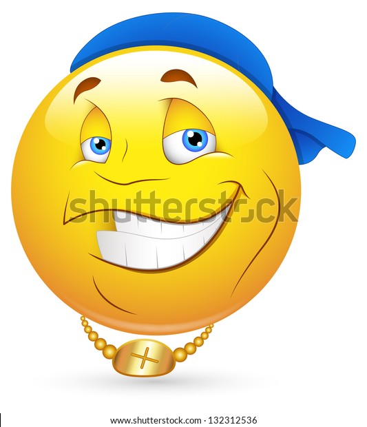 Smiley Vector Illustration Hiphop Dancing Artist Stock Vector (Royalty ...