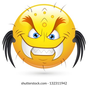 Smiley Vector Illustration - Monster