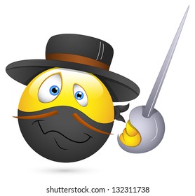 Smiley Vector Illustration - Ninja Face