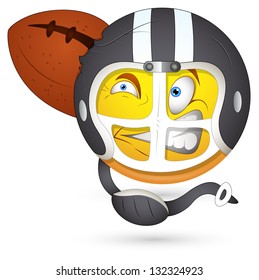 Smiley Vector Illustration - Rugby Player