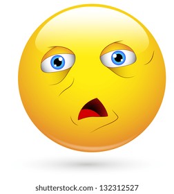 Smiley Vector Illustration -  Strange Face
