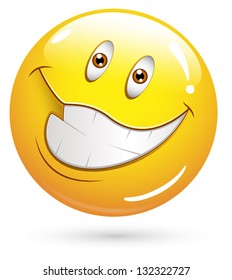 Smiley Vector Illustration - Very Happy Face