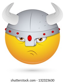 Smiley Vector Illustration - Viking Face