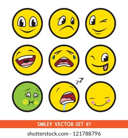 Smiley Vector Set #1