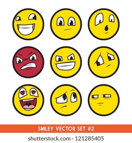 Smiley Vector Set #2