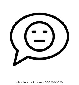 smiley vector thin line icon 