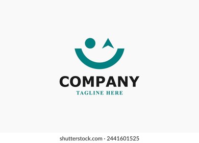 smiley and winking face logo