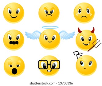 Smileys - Vector
