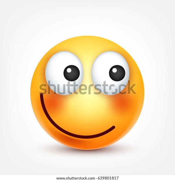 Smileysmiling Emoticon Yellow Face Emotions Facial เวกเตอร์สต็อก ปลอด