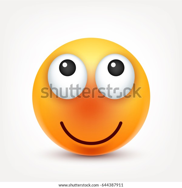 Smiley Smiling Emoticon Yellow Face With Emotions Facial Expression