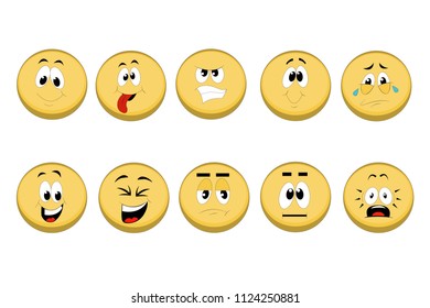 Smilies with different faces